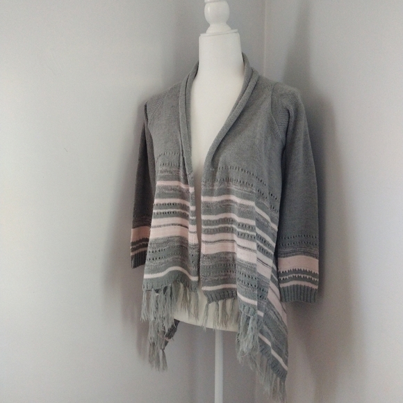 Girls Pink Republic Open Front Sweater Size Large - Picture 2 of 4